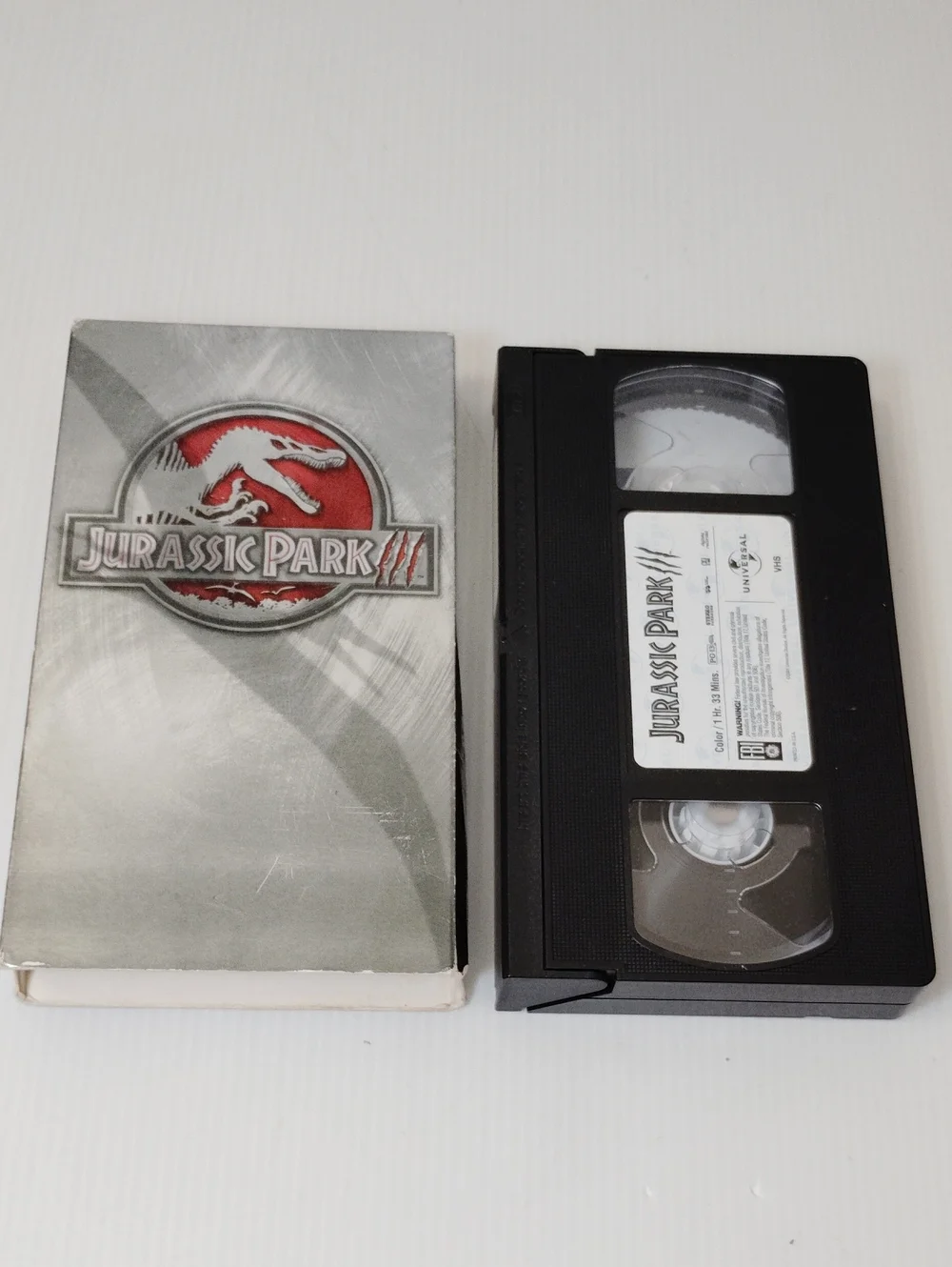 12 For $8 Jurassic Park III VHS Tape with Box - Black and Silver